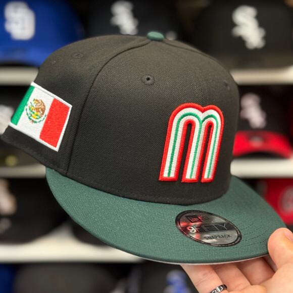 New Era Mexico WBC World Baseball Classic 9FIFTY Snapback Black/Green - Picture 1 of 4